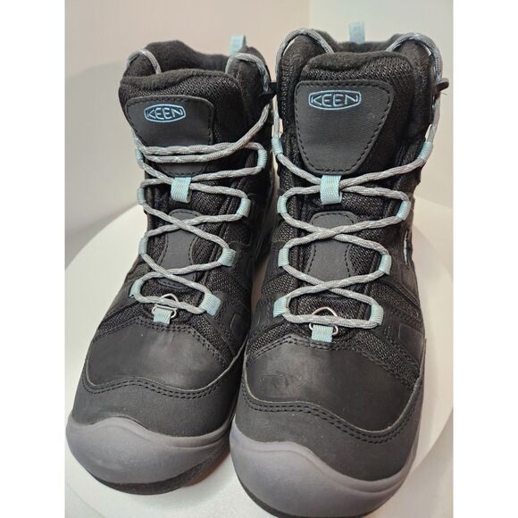 Keen Circadia Mid Polar Waterproof Boots | Women’s 9.5 | Black/Cloud Blue - Picture 10 of 13